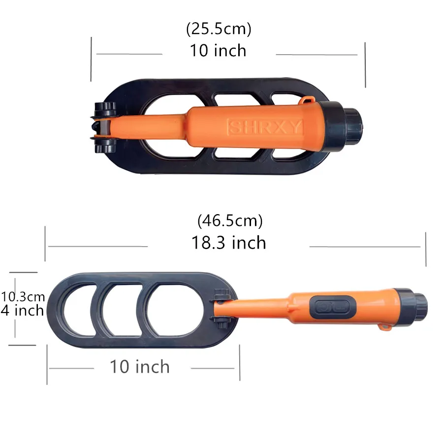 Detector de metales para submarinismo, plegable, resistente al agua, Detector de pulso, Detector de buceo, con batería recargable USB de 9V