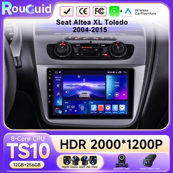 Radio con Android 16 para coche, autorradio para Seat Altea XL Toledo 2004-2015, reproductor Multimedia, navegación GPS, Carplay inalámbrico, WIFI, BT 1