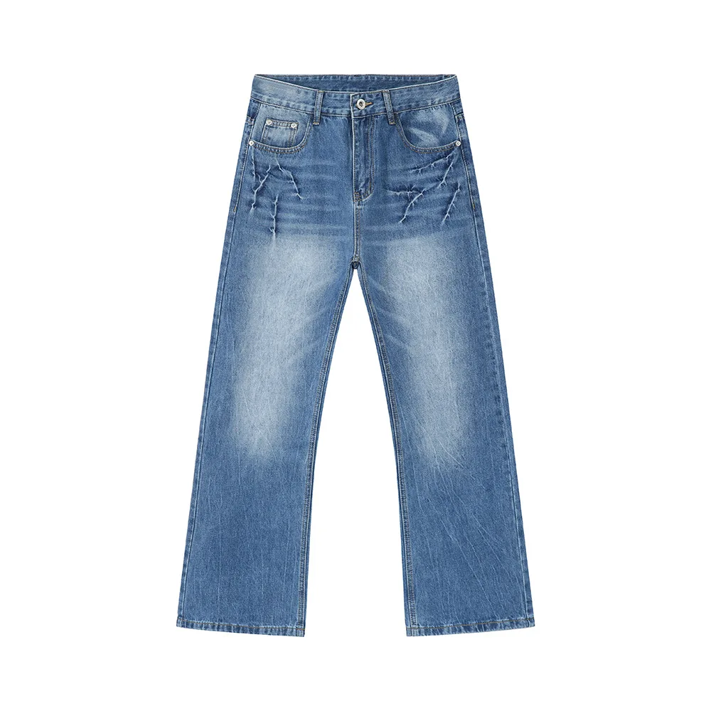 Men's Y2k Denim Baggy Jeans Pantalon Fashion Casual Jeans Classic Man Straight Pants Streetwear Wide-leg Trousers Male Clothing