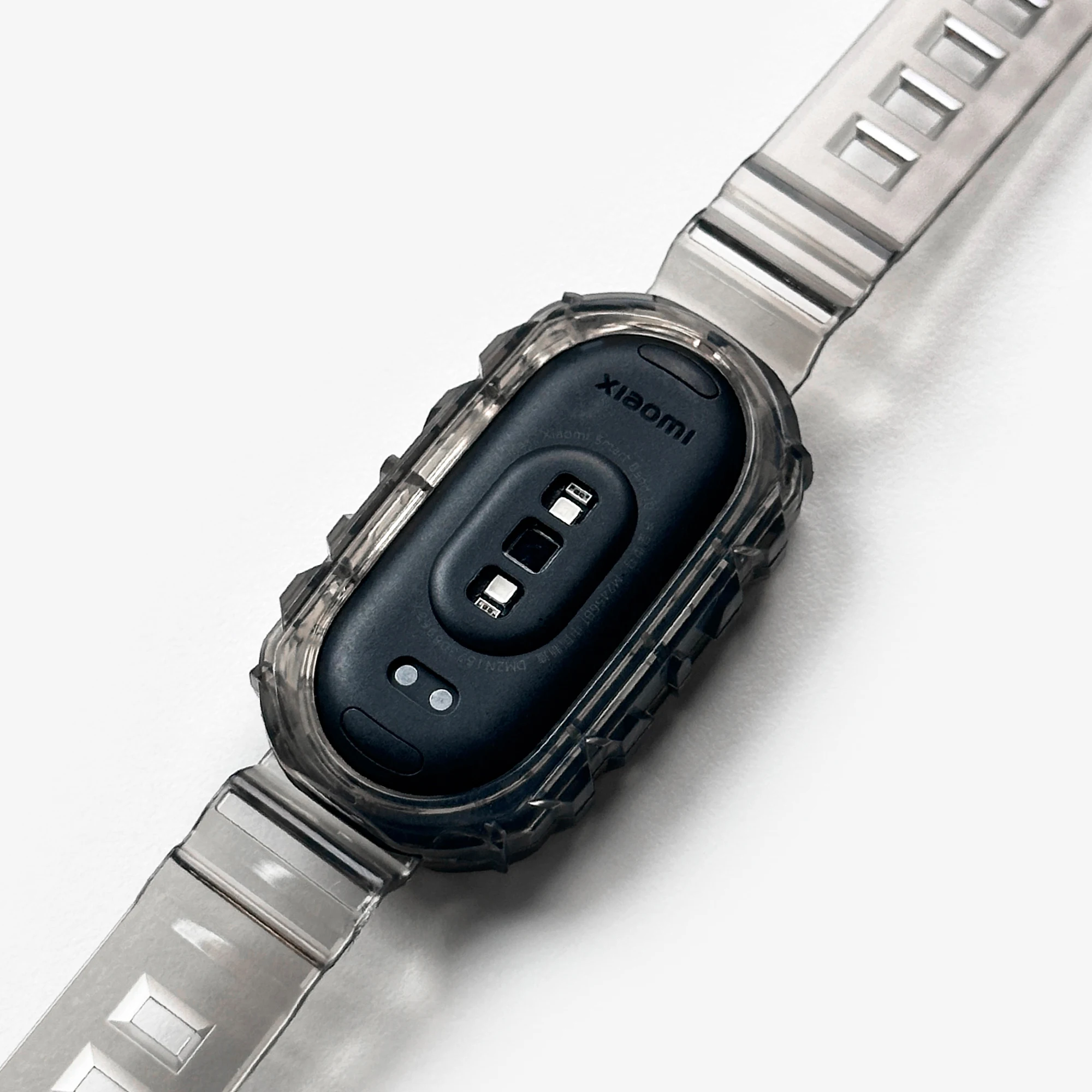 Transparent TPU Strap - Clear Soft Sport Wristband, Sweatproof Smartwatch Accessory