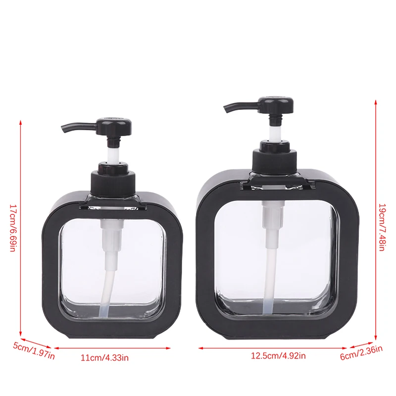 Soap Dispenser 300/500Ml Kitchen Liquid Soap Dispenser Empty Pump Shampoo Bottle Dish Soap Container Bathroom Shower Gel Laundry Liquid Storage