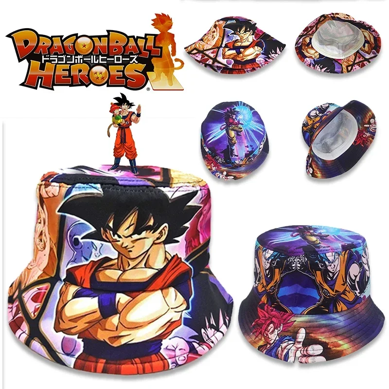 Dragon Ball Goku Bucket Hats Fisherman Hat for Men Casual Fashion