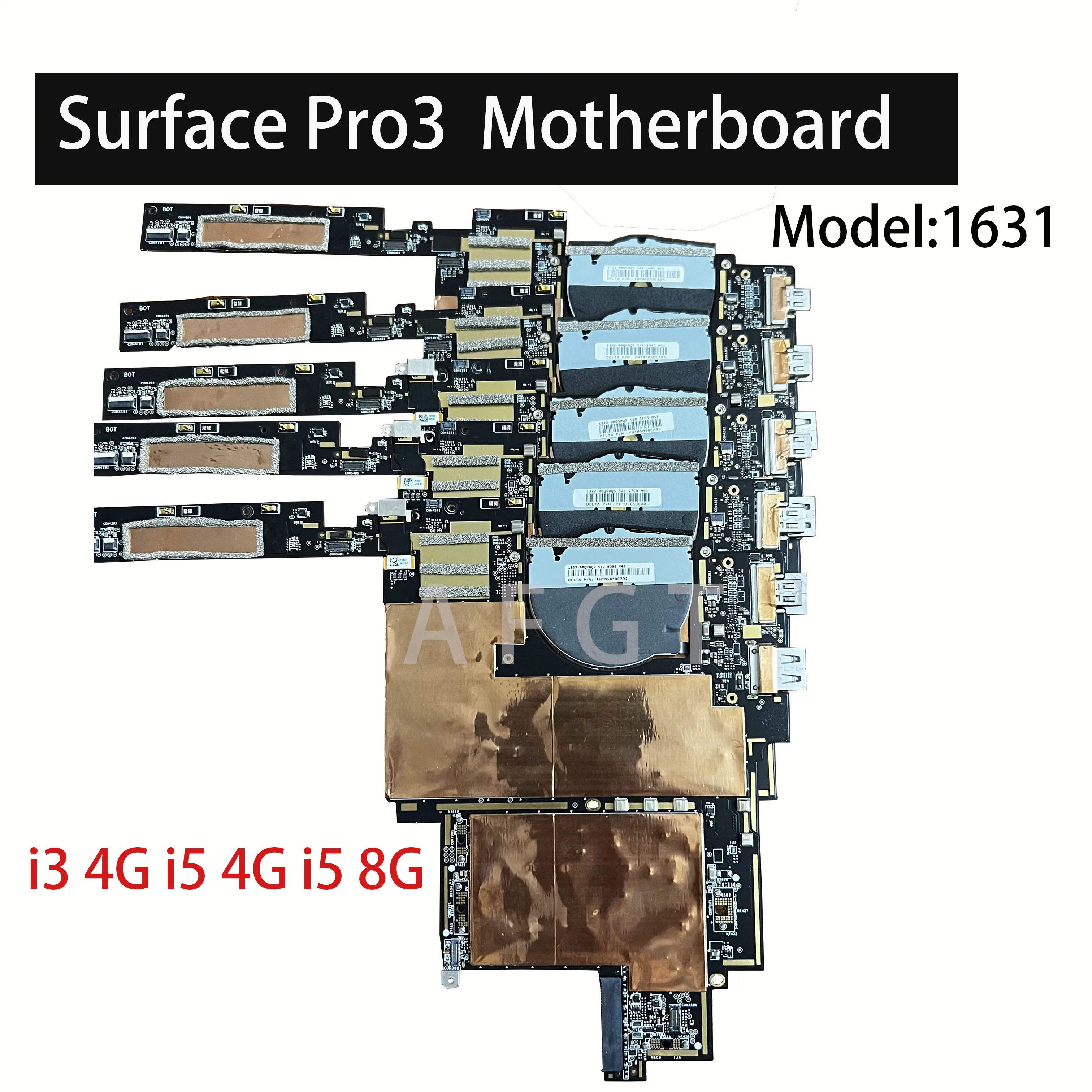 Scheda Madre Originale Per Microsoft Surface Pro 3 1631 Cpu Per Laptop I3 4G I5 4G I5 8G Sostituzione Della Scheda Logica Testata Bene