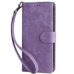 Premium Flip Protective Business Leather Magnetic Phone Case for Note 50s 5G (Purple)