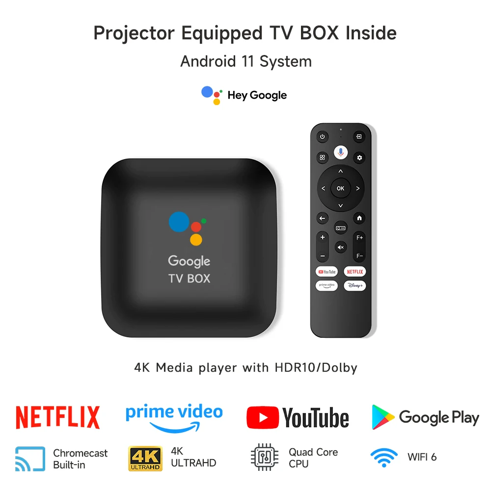 Licencia Oficial De Netflix Proyector Inteligente Con WiFi 5G Y Bluetooth Proyector Dbpower Native 1080p Netflix Youtube Prime Video Hulu