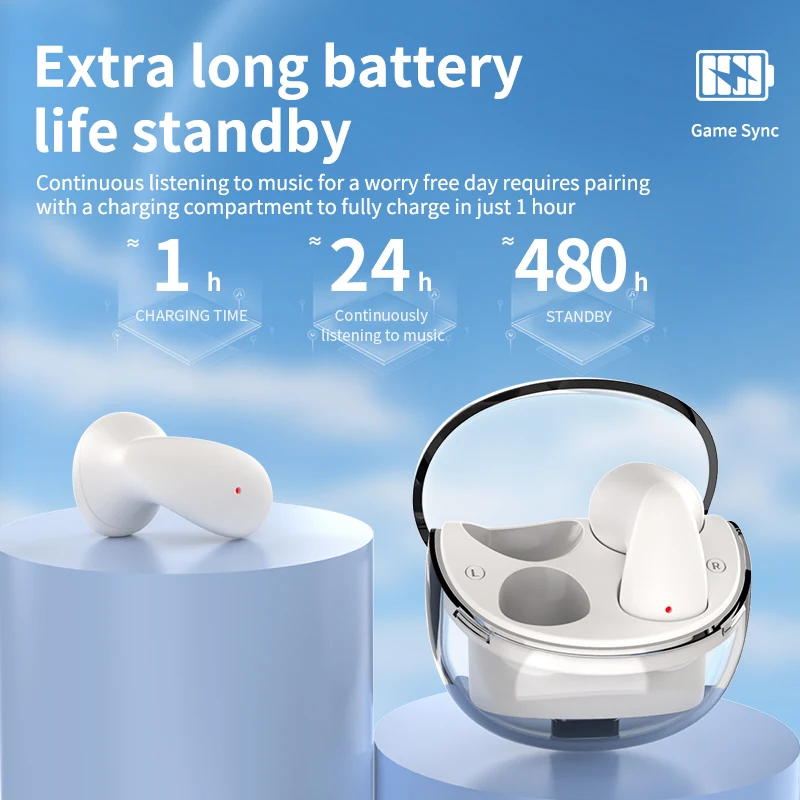 

DR50 TWS In ear earphone Bluetooth 5.3 Headset Noise Reduction Mic Stereo gamer Headphones For Mobile phones