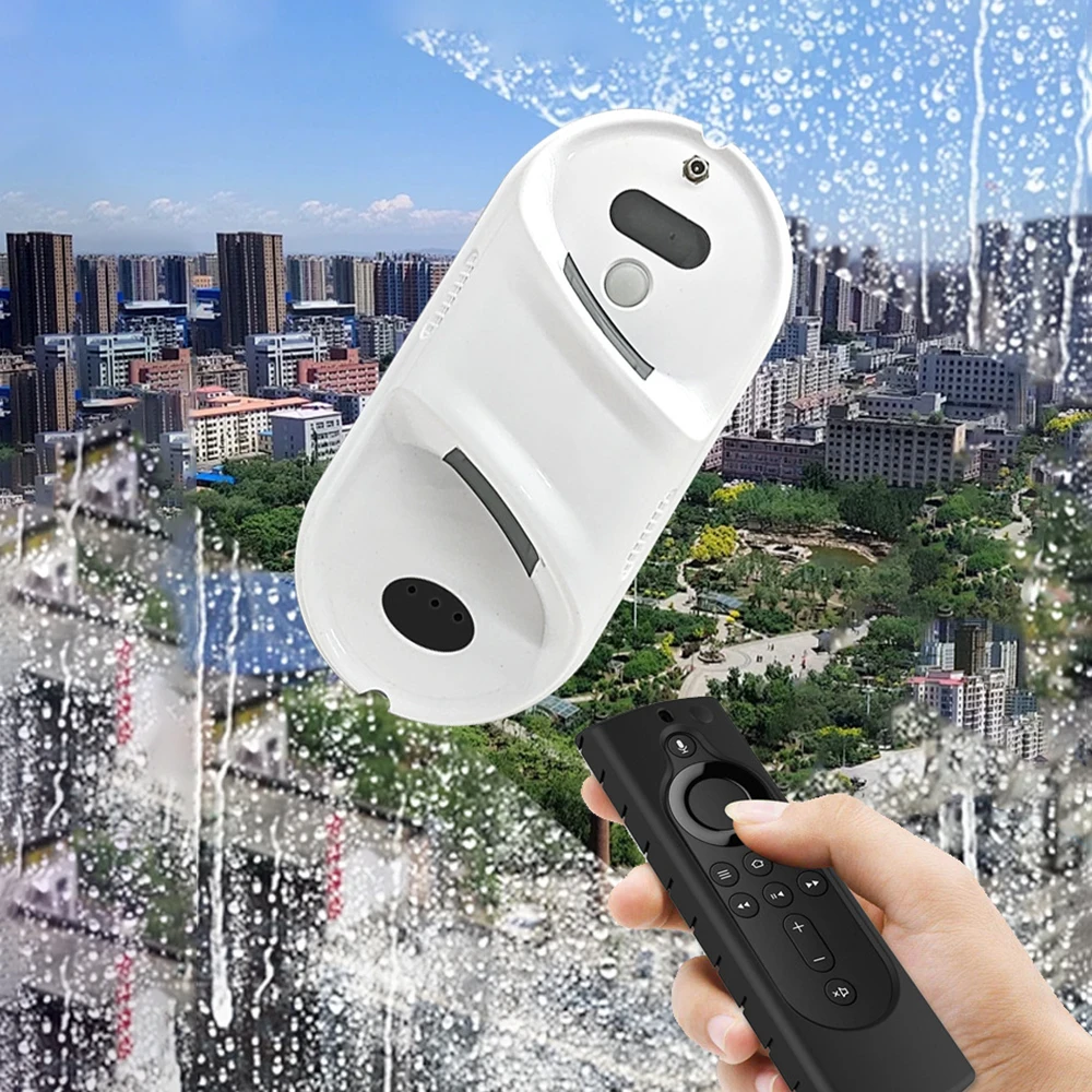 Household Window Cleaner Robot Automatic Water Spray Electric Glass Limpiacristales Remote Control,Smart Home Glass Wall Washing 3