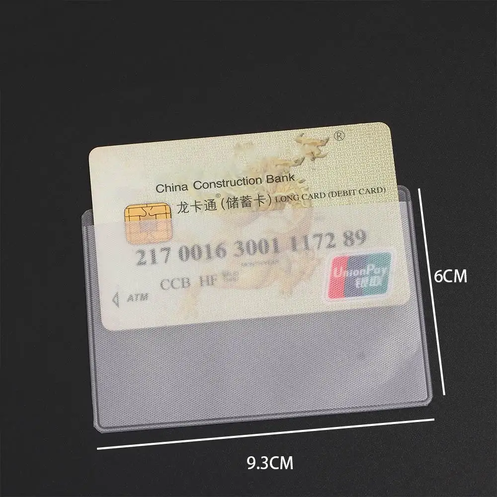 Waterproof Transparent PVC Card Cover For Credit Cards Bank Id Card 10Pcs/Set