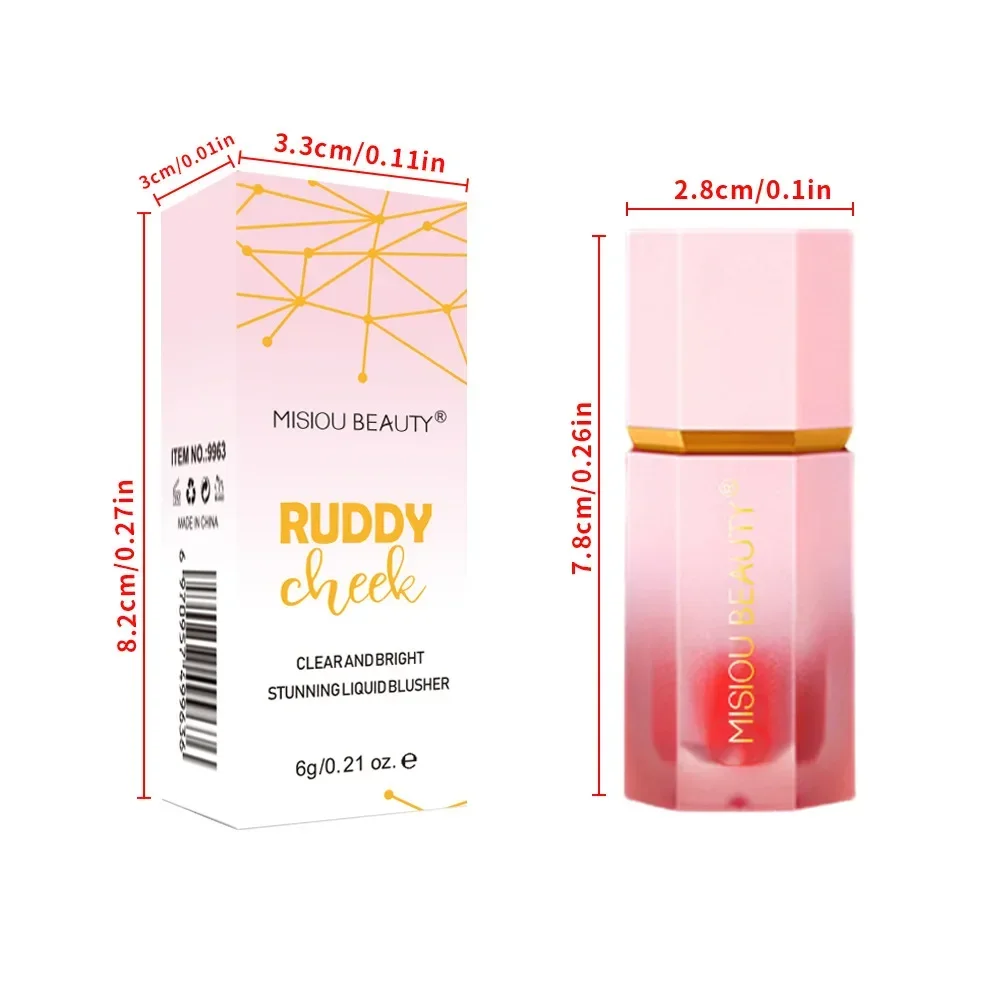1pcs Drop Ship Make Up Liquid Blush Facial Nourishing Blusher Gel Cream Multi-purpose Lip Gloss Makeup Blush Wholesale 6