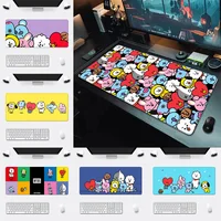 Mousepad HD Men's singing group Printing Computer Gamers Locking Edge Non-slip Mouse Pad-B-B-BT21-XXL Keyboard PC Desk Pad 1