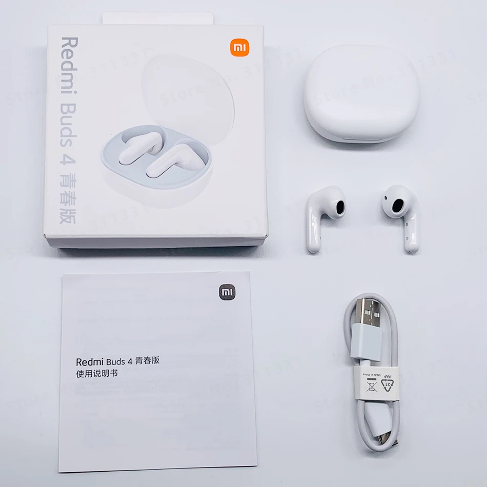 Original Xiaomi Redmi Buds 4 Lite TWS Earphone Bluetooth 5.3 Call Noise  Cancelling Long Battery Life IP54 Buds 4 Youth Edition