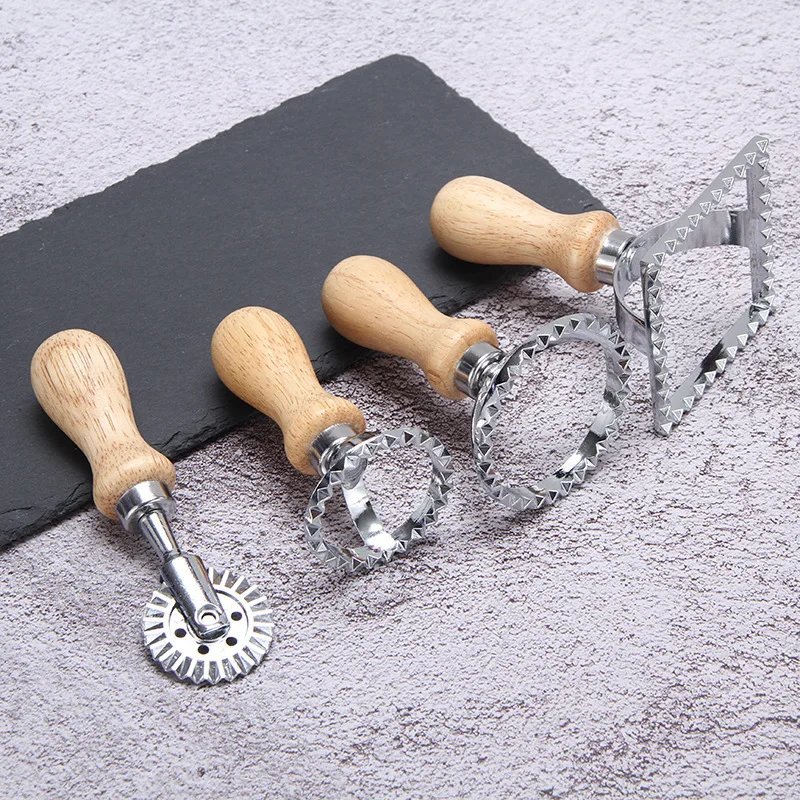 Biscuit Mould Pasta Maker Cutting Wheel Tools Cookie Cutter DIY Irregular Kitchen Gadgets Round Square Supplies