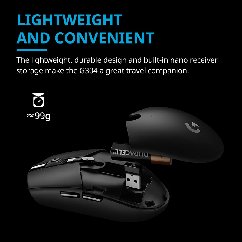 로지텍 G304 무선 게이밍 마우스, E스포츠 주변 장치, 프로그래밍 가능, 사무실 데스크탑 노트북 마우스, LOL G305