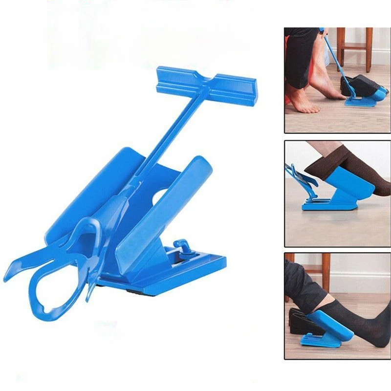 Injuries Supplies Elderly Helper Wearing Sock Aids Unique Cradle Design Portable Plastic System No bending Sock Aid sock aid