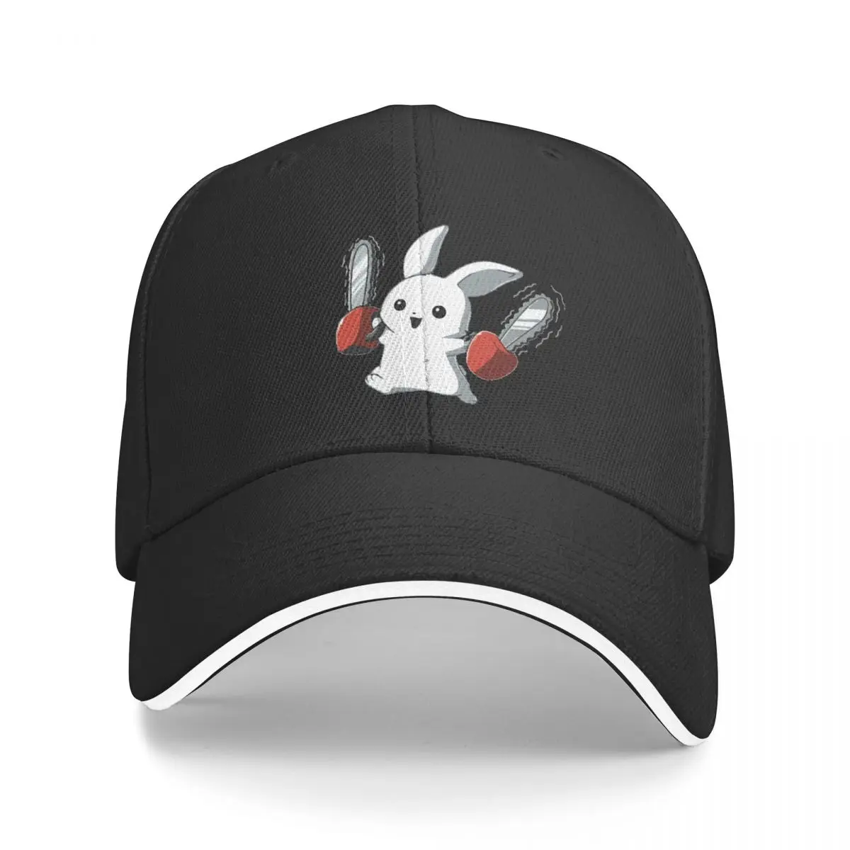 

New Funny Bunny with Chainsaw Baseball Cap New Hat Hat Man Luxury Golf Hat Men Women's