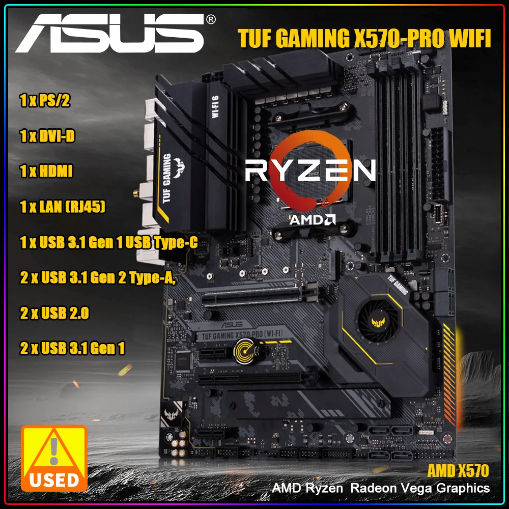 ASUS TUF GAMING X570-PLUS ゲーミングマザーボード オンライ