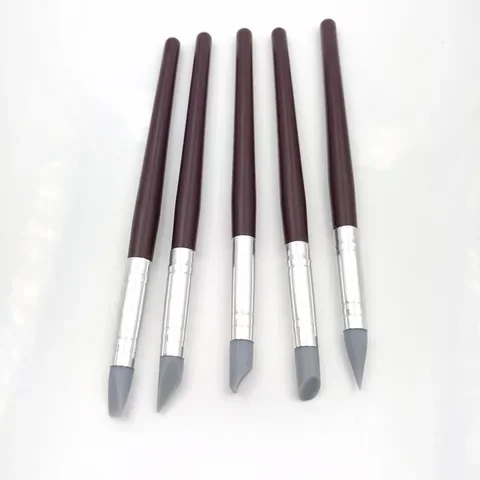 

5pcs Clay Tools Pottery Sculpting Tools Poterie Carving sculpture Tool Sculp Craft Cake Oils Engraving Rubber Pens