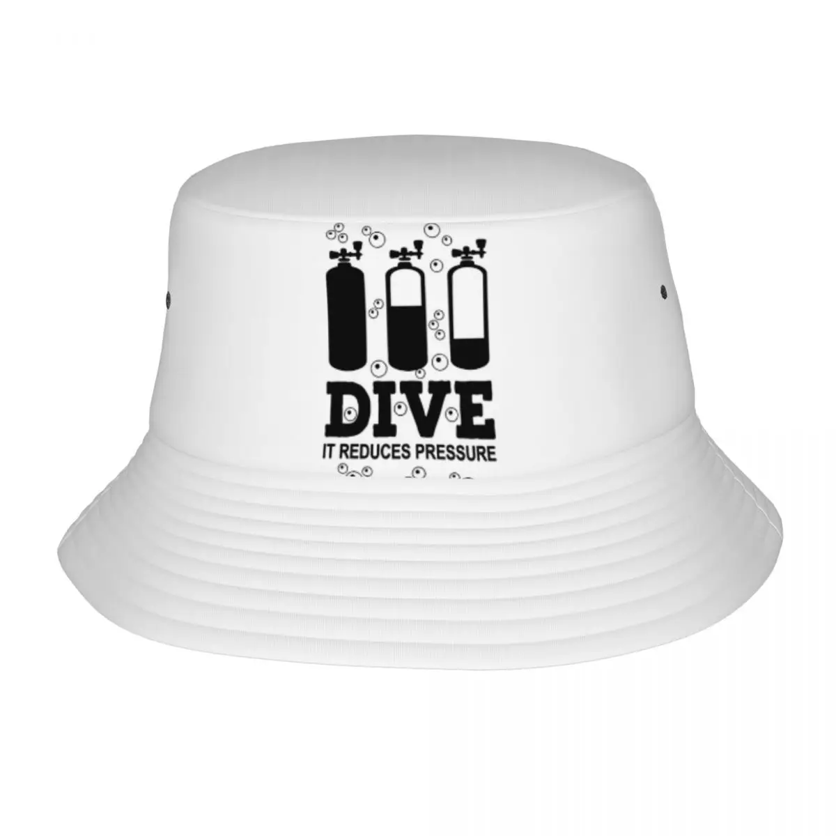 

Scuba Diving Bucket Hats Vocation Getaway Headwear Merch Dive Diver Fishing Cap for Outdoor Women Men Bob Hat UV Protection