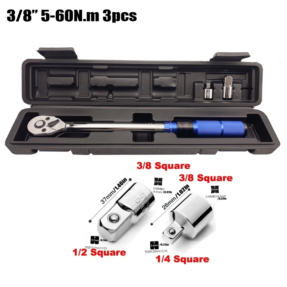 Fortura® Torque Wrench 3/8, Torque Wrench 5-60 Nm, Spark Plug Wrench, Torque Wrench Bicycle, Torque Wrench Set, Torque Wrench Motorcycle, Torque - View #11