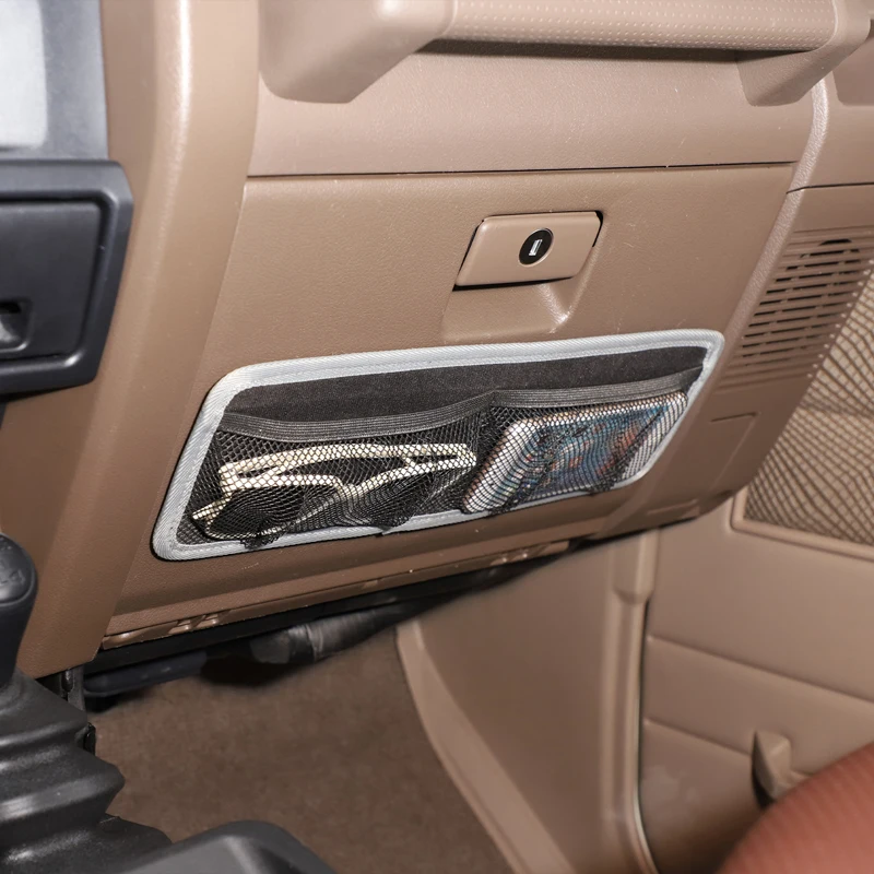 Toyota Land Cruiser LC76 2007+Co-pilot 옥스포드 천 자동차 내부 도어 보관 가방 메쉬 가방 승객 보관 도구 포켓