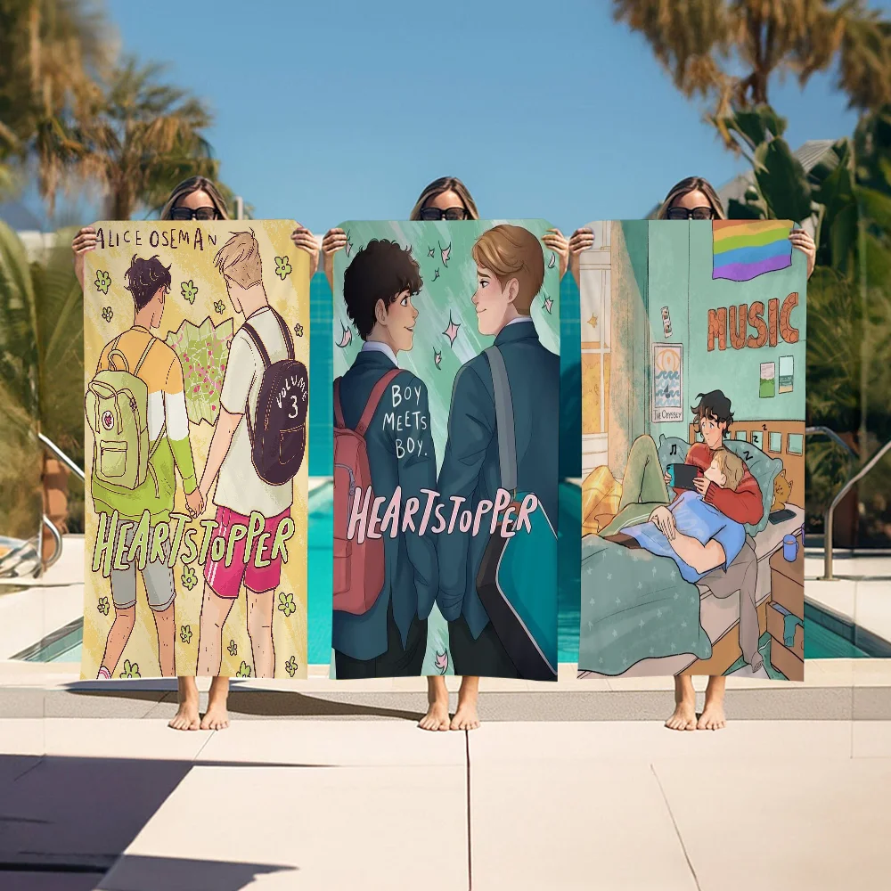 New Heartstopper Big Microfiber Beach Towels Quick Dry Towel Sand Beach Towels Pool Towel For Travel Swim Pool Yoga 3