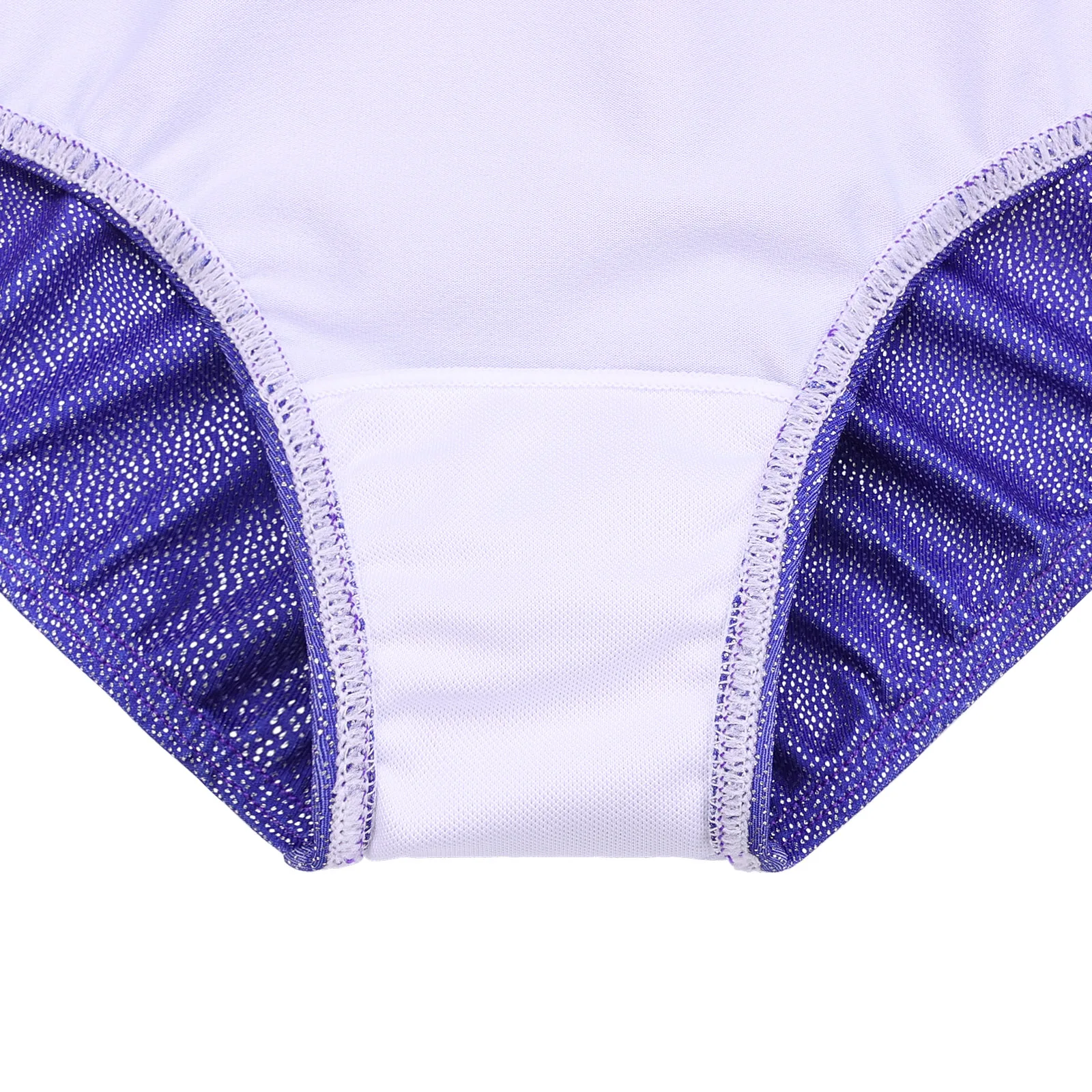 BAOHULU Sparkle Gymnastics Leotard For Girls Gradient Performance Clothes Rhinestone Bodysuit Long Sleeve Practice Wear