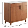 Miles Vanity, White Walnut bathroom sink cabinet 3