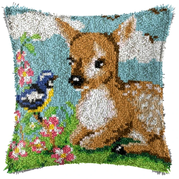 Juego de animales de dibujos animados, kit de almohada de gancho