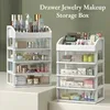 2025new modelDrawer Style Storage Box Transparent Jewelry Skin Care Products Storage Box High-capacity Desktop Clutter Organizer 3