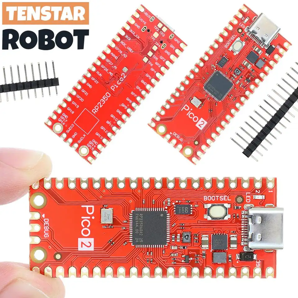 TENSTAR RP2350 Red Board PICO2 Development Board TYPE-C USB RP2350A Chip Microcontroller Compatible With Raspberry Pi PICO 2 image 3