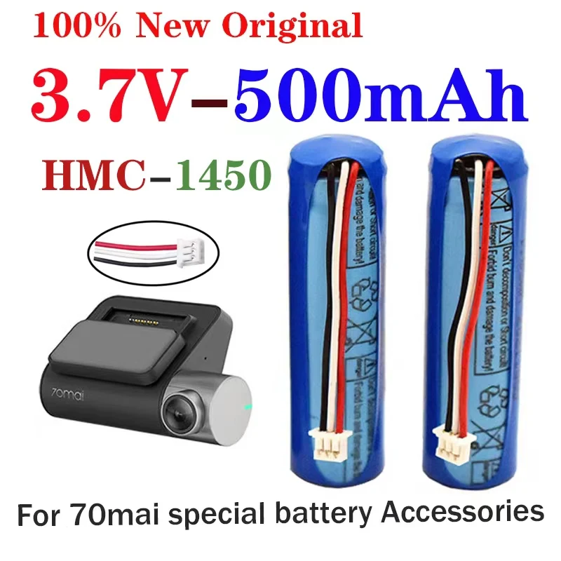 70mai Batterie Li ion 3.7V, 500mAh, pour Smart Dash Cam Pro ,Midrive