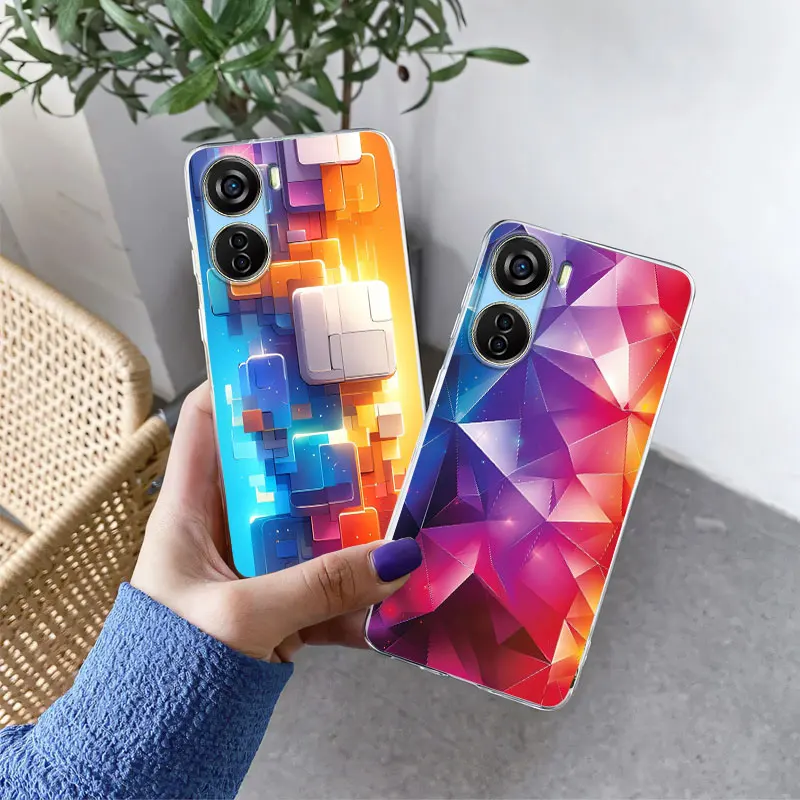 Luxury Marble Flower Transparent Soft Silicone Phone Case
