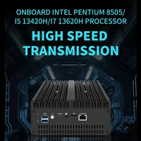 Firewall Mini PC Intel i7 13620H 13420H 8505 2*DDR5 NVMe 4xi226-V 2.5G LAN 4*10G 2*10G SFP+ Industrial Computer Server Proxmox 1