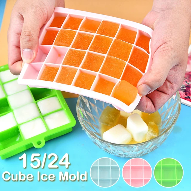 Molde de silicona para hacer cubitos de hielo, bandeja Magnum de grado  alimenticio para whisky y cóctel, 15/24 - AliExpress