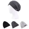 Satin Lined Sleep Cap Slouchy Beanie Slap Hat Soft Elastic Band Nightcap Hair Care Hats Wrap Head Bonnet 2