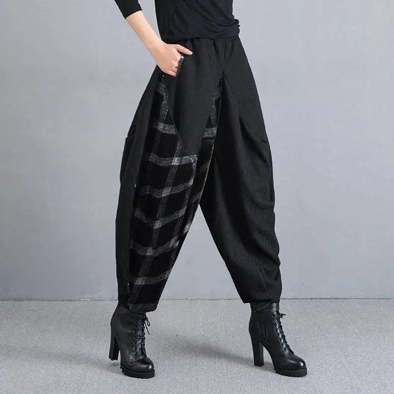 Women's Autumn Winter New Fashion Elegant High Waist Solid Color Wide Leg Casual Versatile Western Commuter Comfortable Pants