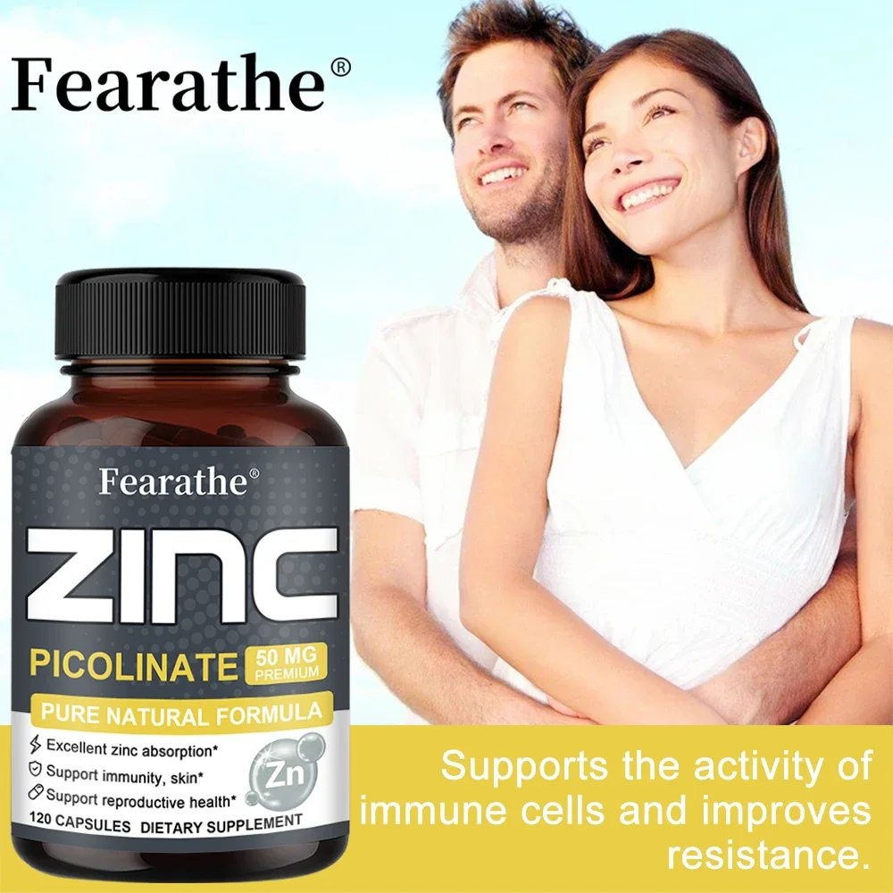 Zinc Supplement 50mg Support Immune System Skin Sleep Urinary Health