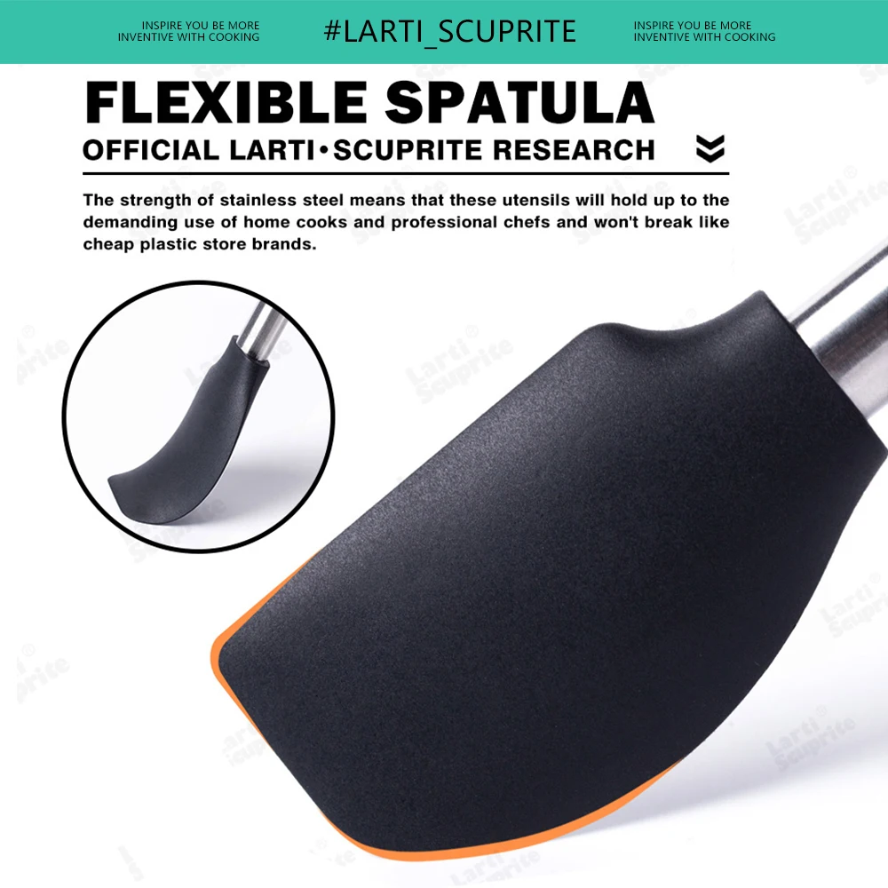 Quality Silicone Utensils Set Kitchen Accessories Non Stick Cooking Tool Heat Resistant Spatula Spoon Kitchenware