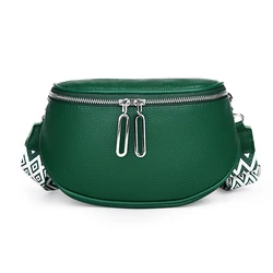 Elegant Genuine Leather Women's Tote Bag - Premium Cowhide Handbag with Fashionable Shoulder Strap - 23cm 10cm 17cm (Green)