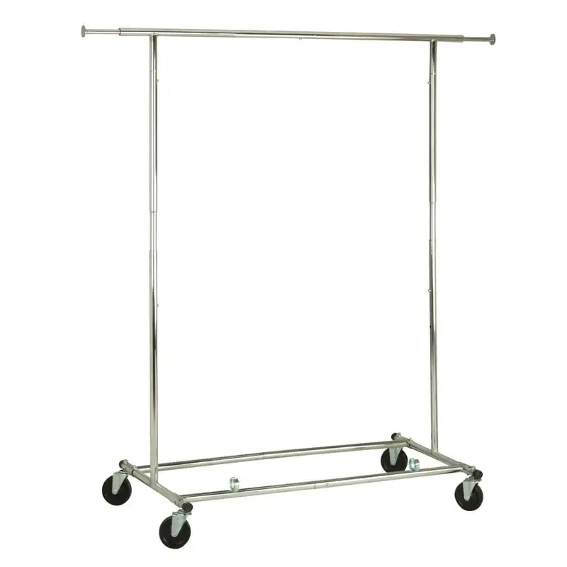 

Honey Can Do Collapsible Expandable Rolling Garment Rack, Chrome