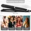 Infrared Straight Tourmaline Coating Or Ceramic Lcd Display Negative Ion Flat Iron Fast Straightening Hair Curler Flat Irons 5
