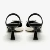 Women's High Heels, Diamond Square Buckle Sandals, Pointed Toe 6