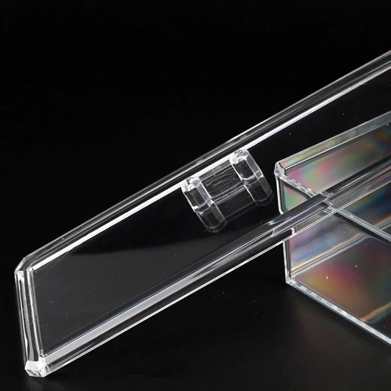 Rectangle Home Clear Storage Transparent Display Organize Cosmetic Makeup Make Up Cotton Swab Acrylic Box 5