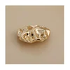 5Pcs Beautiful Gold Color Shank Buttons Zinc Alloy Irregular Shape Buttons Women's Sweater Coat Accessories 5