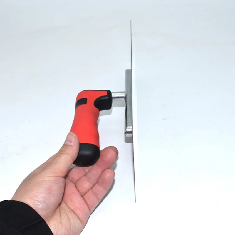 Plastering Trowel Stainless Steel Plastic Handle 11.02 inch Flat Bottom Drywall Plaster Mason Construction Tool