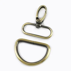 Versatile Metal Buckles and Clasps Set for DIY Bag and Pet Collar Accessories (Brass)