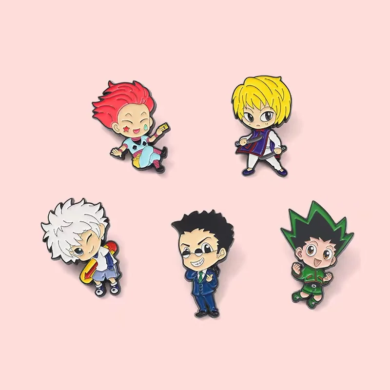 Badges Hunter X Hunter - Lot De 6 Pins Métal - Accessoires Cosplay Et Décoration