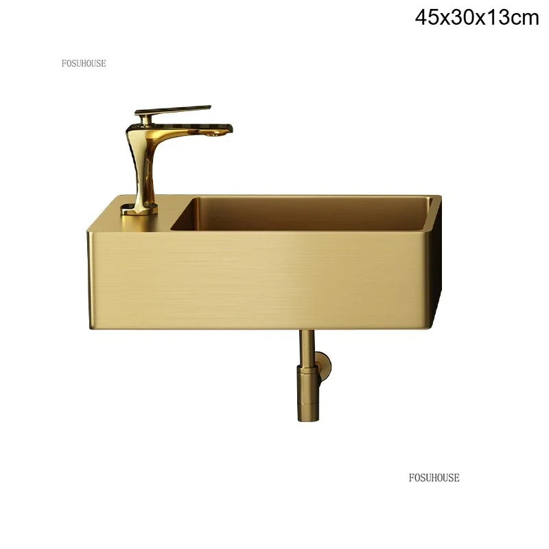 อ่างล้างหน้าติดผนังสแตนเลส อ่างล้างหน้าขนาดเล็กสำหรับอพาร์ทเมนต์ อ่างล้างหน้าในห้องน้ำ อ่างล้างหน้าแบบติดตั้งในระเบียง อ่างล้างหน้าแบบติดตั้งบนเคาน์เตอร์ในห้องน้ำ 1