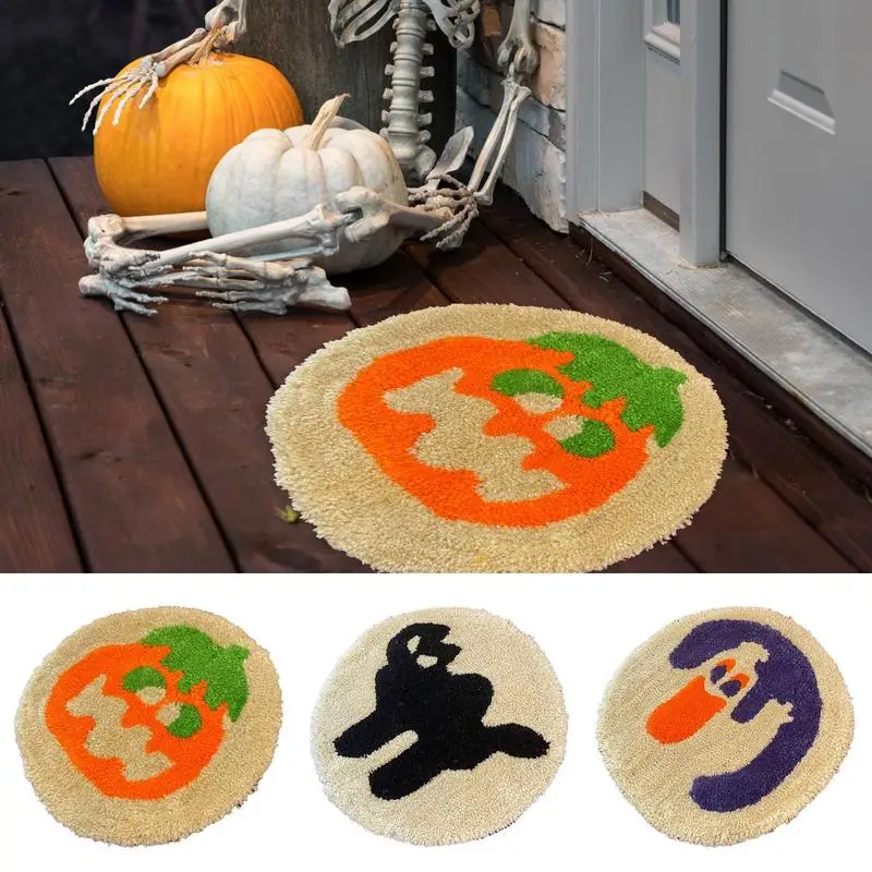 

Halloween Door Mat Pumpkin Kitchen Rug Kitchen Floor Door Mats Halloween Goth Occult Witch Rug Carpet Footpad Bedroom Home Decor