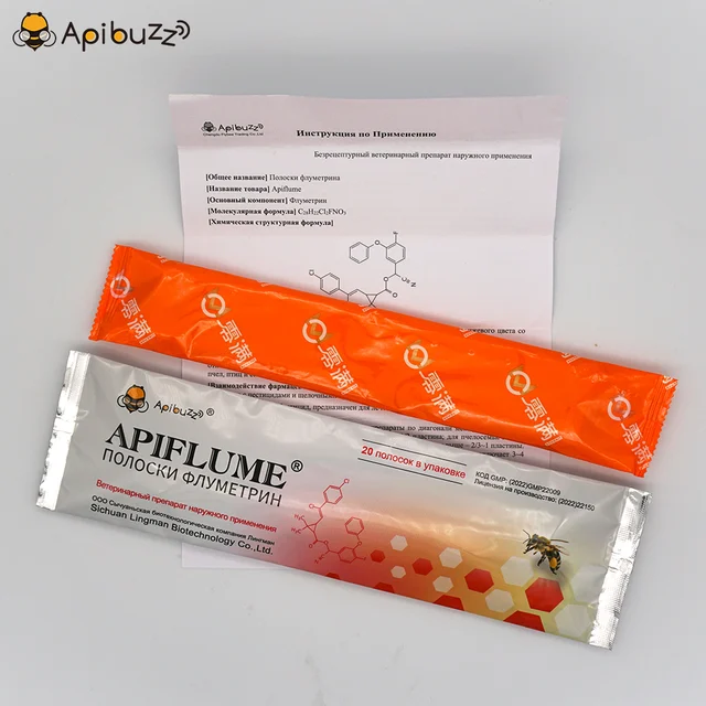 Méhkat Kezelés Orosz Változat Apibuzz Apiflume 20-Szalag Flumethrin Csík A Varroa Atka Vezérlő Méhészeti Berendezésekhez - Image 5